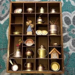 Vintage Miniature Cookware Display Set